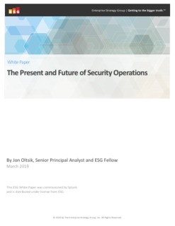 The Present and Future of Security Operations