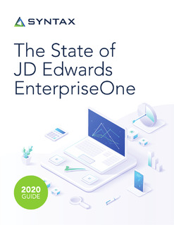 The State of JD Edwards EnterpriseOne: Building a Better ERP User Experience