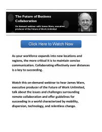 On-Demand Webinar: The Future of Business Collaboration