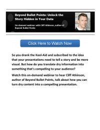 Beyond Bullet Points: Unlock the Story Hidden in Your Data