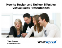 How to Design and Deliver Effective Virtual Sales Presentations