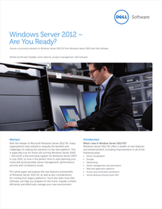 Windows Server 2012 – Are You Ready?