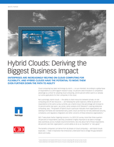 CIO Mag:  Hybrid Clouds: Deriving the Biggest Business Impact