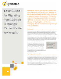 Your Guide for Migrating from 1024-bit to stronger SSL certificate key lengths