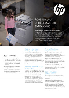 Advance your Print Ecosystem to the Cloud