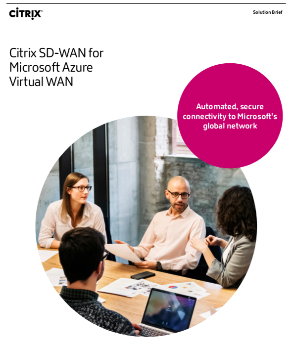 Citrix SD-WAN for Microsoft Azure Virtual WAN