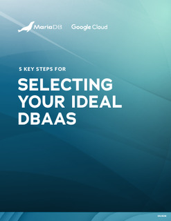 5 Key Steps For Selecting Your Ideal DBaaS