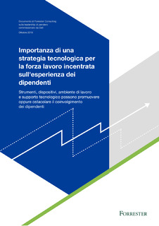 Strategia tecnologica per la forza lavoro si è concentrata sull’esperienza dei dipendenti