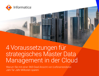 4 Voraussetzungen für strategisches Master Data Management in der Cloud