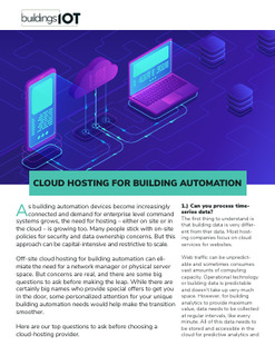 Cloud Hosting for Building Automation