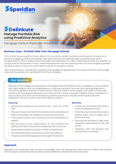 Manage Portfolio Risk Utilizing Predictive Intelligence:  Mortgage Default Prediction Simplified