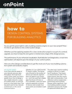 How to Design Control Systems for Building Analytics