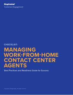 Managing Work-from-Home Contact Center Agents