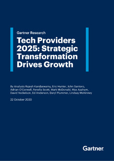 Tech Providers 2025: A Gartner Special Report