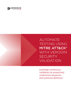 Automate Testing Using Mitre Att&Ck® With Verodin Security Validation
