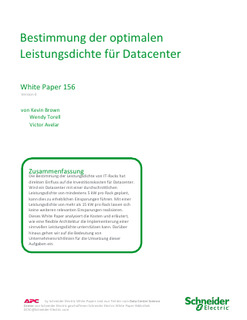 Choosing the Optimal Data Center Power Density