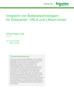 Battery Technology for Data Centers: VRLA vs. Li-ion