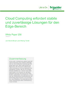 Why Cloud Computing is Requiring us to Rethink Resiliency at the Edge