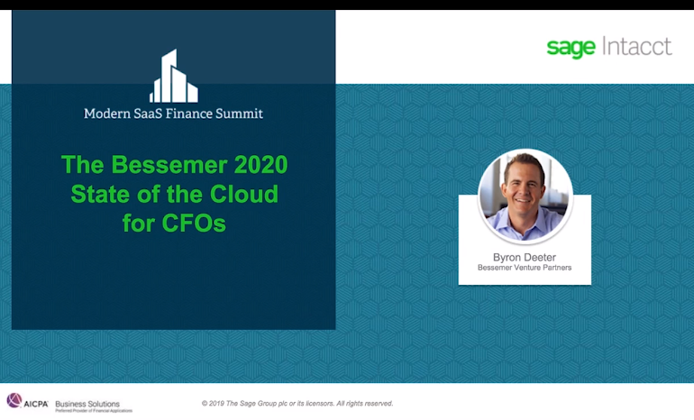 The Bessemer 2020 State of the Cloud for CFOs