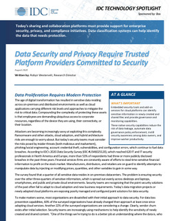 Data Security and Privacy Require Trusted Platform Providers Committed to Security