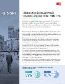 Taking a Confident Approach Toward Managing Third-Party Risk