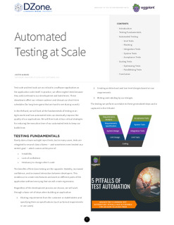 Automated Testing at Scale