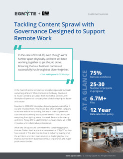 Tackling Content Sprawl with Governance Designed to Support Remote Work