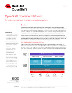 OpenShift Container Platform – The Leading Enterprise, Hybrid Cloud Kubernetes Application Platform