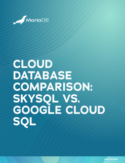 Cloud Database Comparison: SkySQL vs. Google Cloud SQL