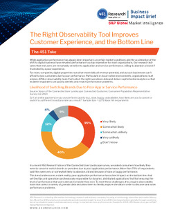 451 Research: The Right Observability Tool Improves Customer Experience, and the Bottom Line