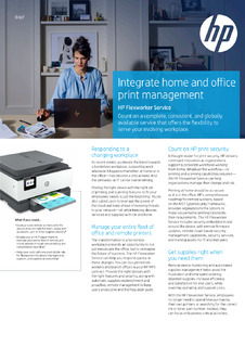Integrate home and office print management