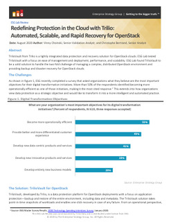 ESG Lab Review – Redefining Protection in the Could with Trilio: Automated, Scalable, and Rapid Recovery for OpenStack