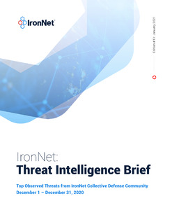 IronNet: Threat Intelligence Brief