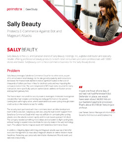 Sally Beauty Protects E-Commerce Against Bot and Magecart Attacks