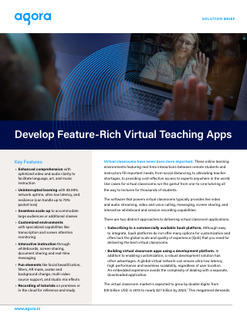 Develop Feature-Rich Virtual Teaching Apps