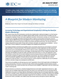 A Blueprint for Modern Monitoring