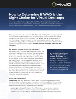 How to Determine if WVD is the Right Choice for Virtual Desktops