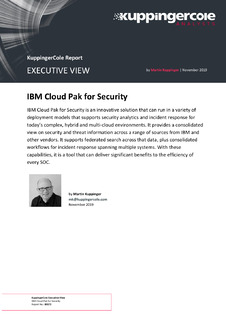 KuppingerCole Executive View IBM Cloud Pak for Security