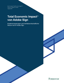 Total Economic Impact™ von Adobe Sign
