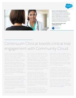 Continuum Clinical boosts clinical trial engagement with Community Cloud