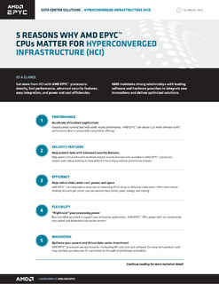 5 Reasons Why AMD EPYC™ CPUs Matter For Hyperconverged Infrastructure (HCI)