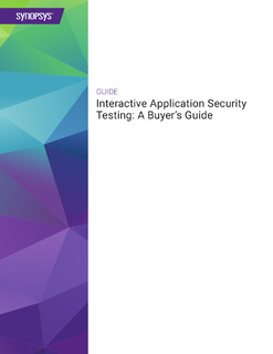 Interactive Application Security Testing: A Buyer’s Guide