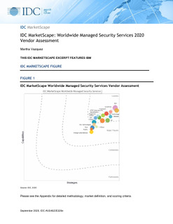 IDC Marketscape: Worldwide Managed Security Services 2020 Vendor Assessment