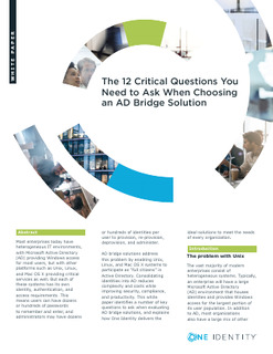 Protected: The 12 Critical Questions You Need to Ask When Choosing an AD Bridge Solution