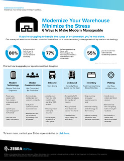 Modernize your warehouse and minimize stress