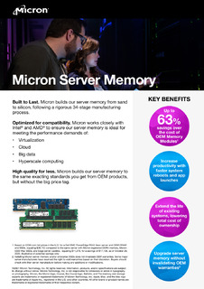 Learn how to scale your servers and data center with MicroLearn how to scale your servers and data center with Micron server DRAM