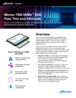 Micron 7300 SSDs bring capacity, NVMe speed, and value to data center workloads and applications