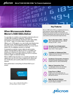Accelerate your infrastructure and boost capability with the high-performance Micron 9300 series SSD