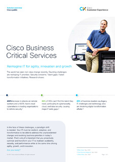 Cisco Business Critical Services: Solution Overview