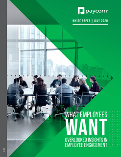 What Employees Want